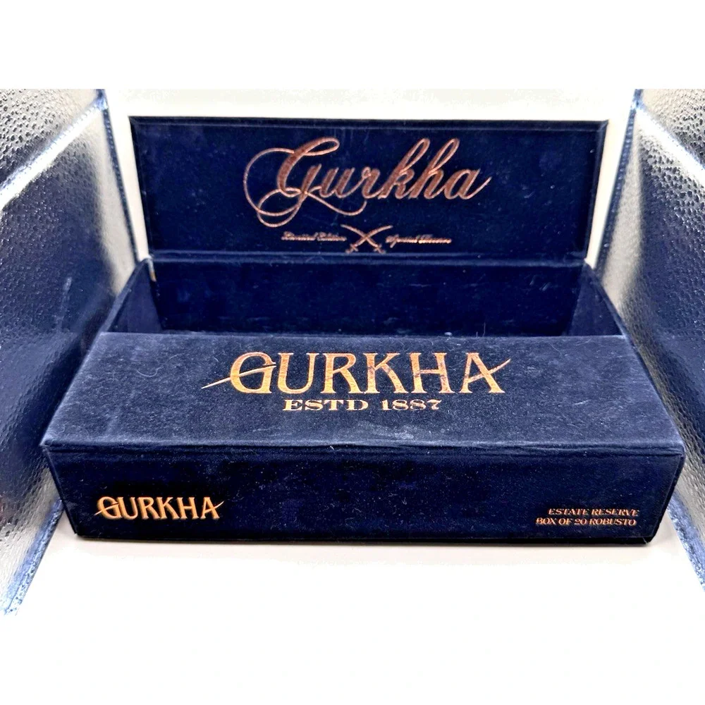 VTG Seduction Gurkha Estate Reserve Churchill Single Handmade EMPTY Cigar Box